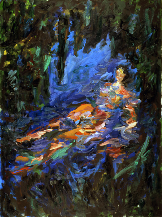 Baigneuse allongée